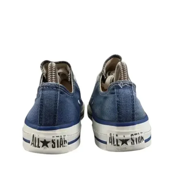Converse Shoes Made In USA Mens 5.5 Sneaker All Star Canvas Vintage Lace Up Blue - Picture 9 of 15